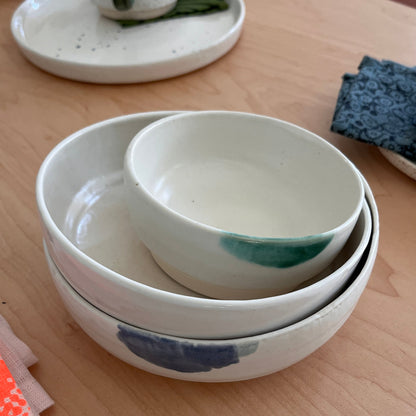Pasta Bowl with Colored Marking